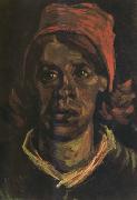 Head of a Peasant Woman with Red Cap (nn04)